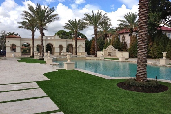 Albuquerque artificial grass landscaping for resorts and event spaces
