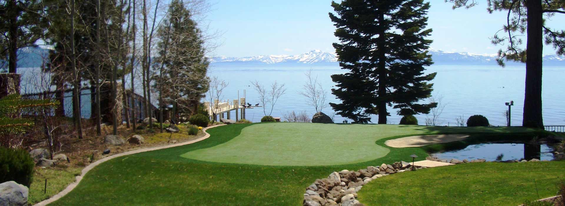 New Mexico lake property putting green